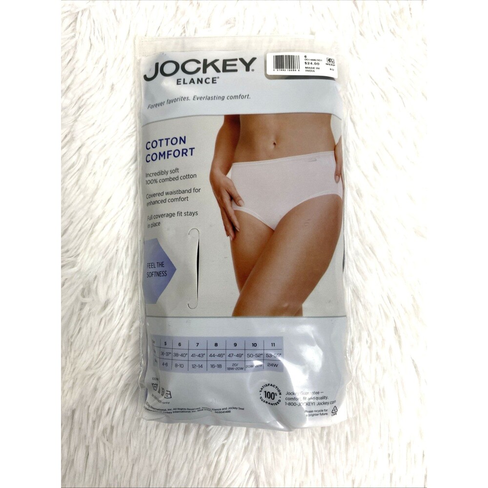 Jockey Elance Hipsters 100 % Cotton Panties Black 3 Pack Comfort Soft Underwear - Picture 6 of 10